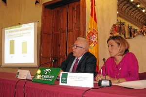 El consejero Sánchez Maldonado y la delegada del Gobierno, Sonia Ferrer