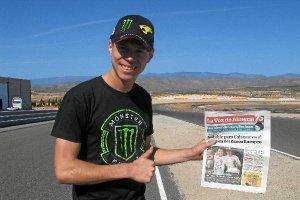 Tito Rabat en el circuito con LA VOZ del pasado lunes.