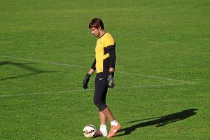 Julián Cuesta no pudo entrenar.