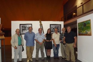 Integrantes del grupo en la inauguración en Vícar.