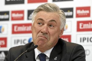 Carlo Ancelotti en rueda de prensa.