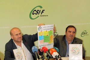Rueda de prensa de ayer de CSIF.
