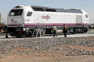 Locomotora del Talgo de Almería