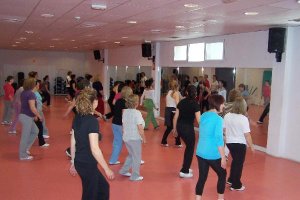 Mujeres en clase de relajación.