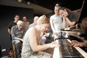 Imagen del seminario que está impartiendo en Clasijazz el pianista Barry Harris. 