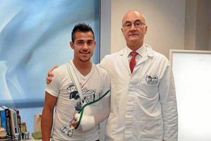 Rafita con el doctor Ripoll