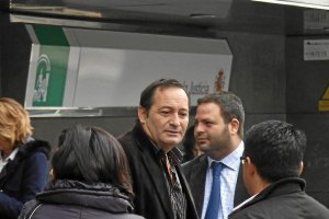 Cándido Trabajón ante los juzgados con motivo de la operación costurero.