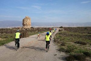 Imagen de la ruta del domingo, en Punta Entinas.