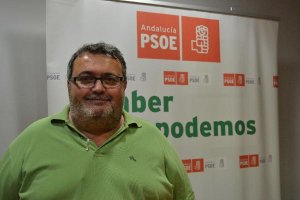 Manolo García, el pasado domingo, tras ser elegido candidato a alcalde.