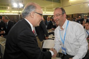 Encuentro entre Montoro y el alcalde.