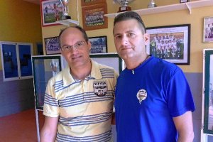 Valdivia y Fran Benavente, en La Cañada.