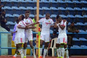 Thievy, a la derecha, con Congo.