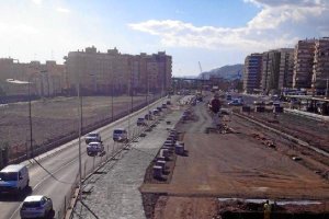 Imagen aérea de las obras de Adif