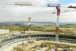 El nuevo Estadio del Atlético se encuentra en obras.