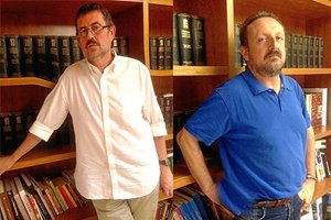 Los dos canditados de Izquierda Unida, Rafael Esteban y Rodrigo González