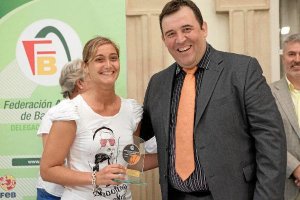José Francisco Cara, en una gala del baloncesto en Almería.