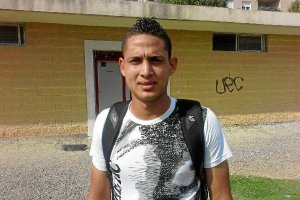 Pipe, este viernes en el campo de la Vega de Acá.