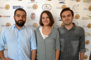 Adolfo Valor, Gema Rodríguez y Cristóbal Garrido.