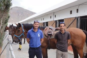 Diego García e Israel martínez gerentes y profesores de Hípica Roquetas.