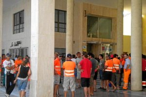 Los trabajadores de Elsur han realizado numerosas concentraciones por los impagos y el ERE.