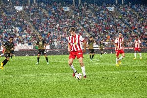 Dubarbier en el partido ante el Elche.