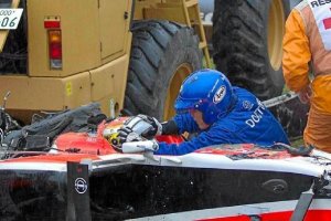 Bianchi, instantes después del accidente.