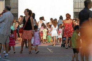Imagen del inicio de curso en uno de los centros escolares de Almería.