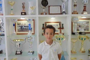 David Llena un joven campeón de apenas 9 años  
