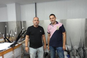 Antonio Rodríguez y Manuel Blánquez, presidente de la Asociación de Armadores y responsable de la lo