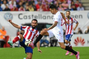 Una jugada del partido.