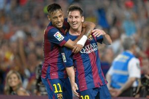 Neymar y Messi.