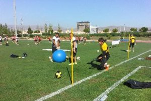 Entrenamiento del Almería.