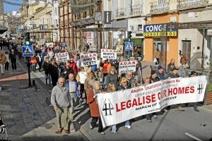 Protesta de británicos en la capital