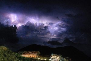 Tormenta eléctrica en Carboneras