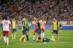 Una imagen del partido.