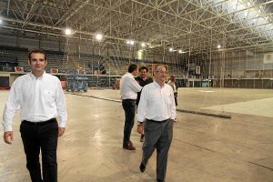 Visita a las obras del alcalde y dos concejales. 