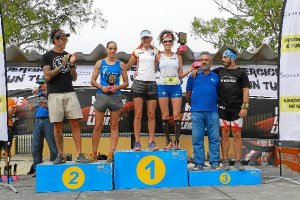 Podio de los vencedores.