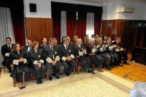 Fiscales de Almería en un acto en la Audiencia Provincial