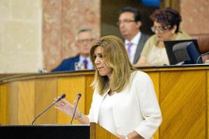 Susana Díaz durante su intervención.