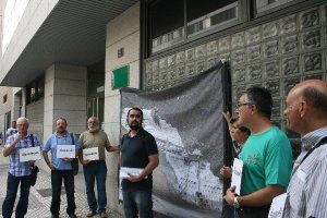 La Plataforma en las puertas de la Delegación almeriense de Medio Ambiente