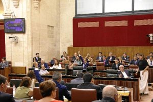 Votación en el Parlamento andaluz