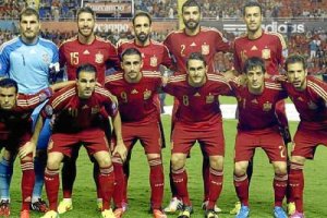 El once de España.