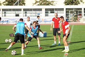 Trujillo en un entrenamiento.