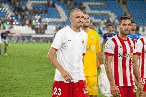 Soriano y Trujillo tras el empate en casa contra el Espanyol.