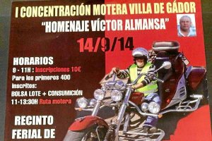 Cartel de la Iª Concentración Motera Villa de Gádor.