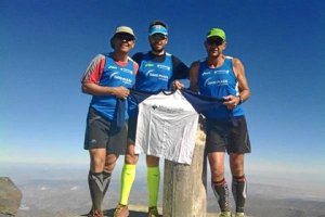 Los atletas del club Mugiverde.