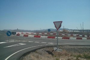 Señalización instalada en el tramo días atrás