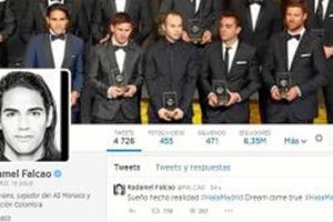 Falcao anuncia el fichaje y lo borra.