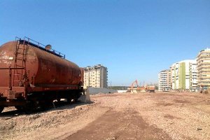 La desaparición de las vías en lo que será el parque de Renfe.
