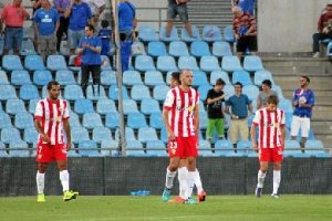 Abatidos tras el gol marcado por el Getafe.
